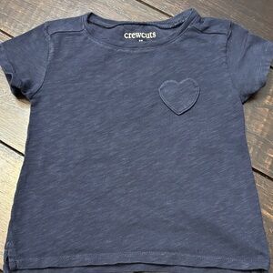 Crewcuts Dark Blue Heart Tee for Kids